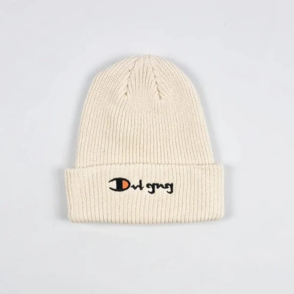 emb beanie dvl gang custom embroidered beanie